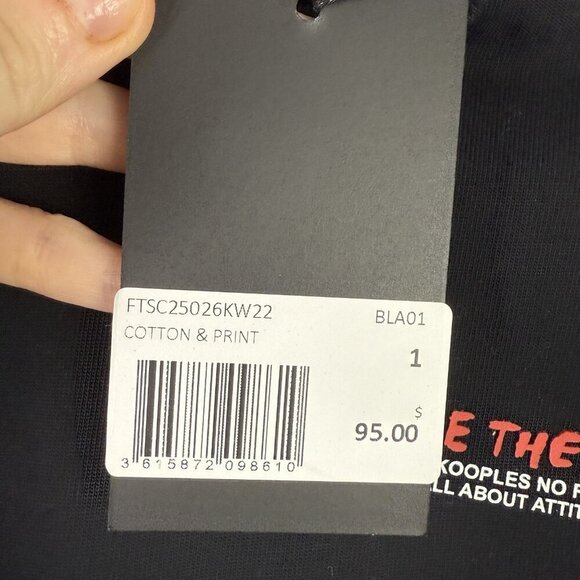 The Kooples Shirt Mens Small Black Love The Kooples Graphic Tee T-Shirt Attitude - Picture 6 of 8